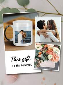 1 Personalized Magic Coffee Mug, Personalized Color Changing Mug, Customized Name, Photo, Blessing, Etc., Birthday Gift, Personalized Gift, Christmas Gift, Wedding Gift, Office Gift For Daughter, Couple, Family, Girlfriend,Multi-Functional,Durable,Ornamental,Reusable,Exquisite,Stylish,High-Quality,Colorful,Modern,Custom,Personalized,Unique