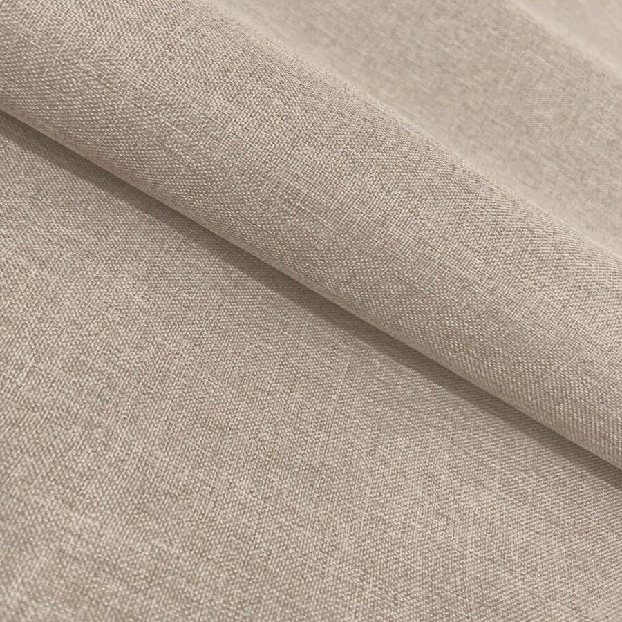 Linen Fabric For Sofa Linen Look 1.40m Wide - Bege Escuro - Ver 1