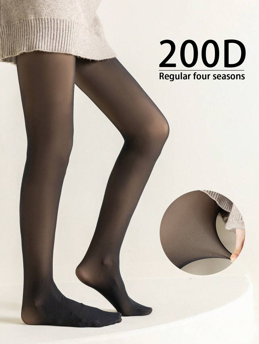 1pc Children Opaque Pantyhose, All Season High Elasticity Breathable Leggings Tights For Girls