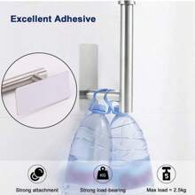 1pc Toilet Paper Holder Bathroom Tissue Storage Rack Stainless Steel Paper Towel Hanger