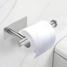 1pc Toilet Paper Holder Bathroom Tissue Storage Rack Stainless Steel Paper Towel Hanger