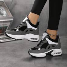 Women's Running Shoes, Comfortable Breathable Mesh Shock-Absorbing Multi-Purpose Inner Height Shoe