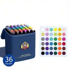 Enmi Acrylic Marker Art Class Special Academy Style 36 Color Marker Non-Transparent Color Overlapping Color Water-Based Painting - 36 Colors/college Style - View 6