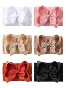 bilicaca 6pcs Bow Headbands For Babies, Soft & Absorbent, Suitable For Daily Wear Love Valentine - Multicolor - View 7