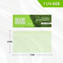 卷烟纸，卷烟纸 1 1/4 卷烟纸 - 未漂白卷烟纸 - 天然阿拉伯胶 - 78 毫米 - 1 册，每册 40 张纸 - 彩色 - 查看 8