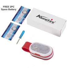 Alonefire Magnetic Clip Night Running Emergency Light Safety Sports Hike Backpack Walking Camping Nurse Work Red Flash Warning Lamp