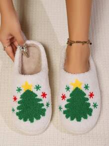 Dép đi trong nhà Halloween bí ngô mới cho nữ, dép đi trong nhà mùa thu đông dễ thương và vui nhộn - màu xanh lá - Xem 2