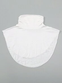 2 件套女士围脖保暖羊毛立领围脖围巾，防风舒适颈部保暖，适合所有季节