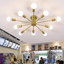 Đèn chiếu sáng nhiều đầu sáng tạo kiểu Bắc Âu, Đèn trần trang trí nhà tối giản cho phòng ngủ, phòng khách, không bao gồm bóng đèn - Nhiều màu - Xem 5