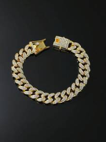1 Stück Fußkette mit Strass im Hip-Hop-Stil für Frauen