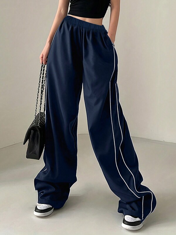1pc Teen Girl Casual Versatile Outdoor Straight Leg Pants, Suitable For Spring, Summer, Autumn, Winter