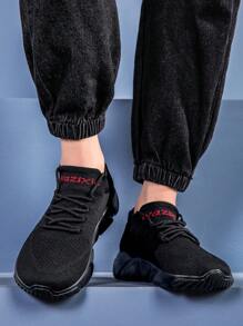 WAZIXIE 1 Pair Wide Fit Sports Shoes For Men & Women, Extra Wide Toe Box, High Instep, Suitable For Wide Feet, Running Sneakers - Black - View 10