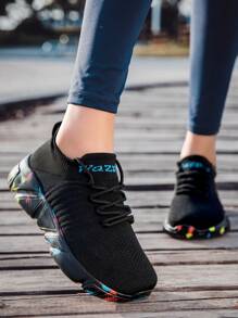 WAZIXIE 1 Pair Wide Fit Sports Shoes For Men & Women, Extra Wide Toe Box, High Instep, Suitable For Wide Feet, Running Sneakers - Black - View 8