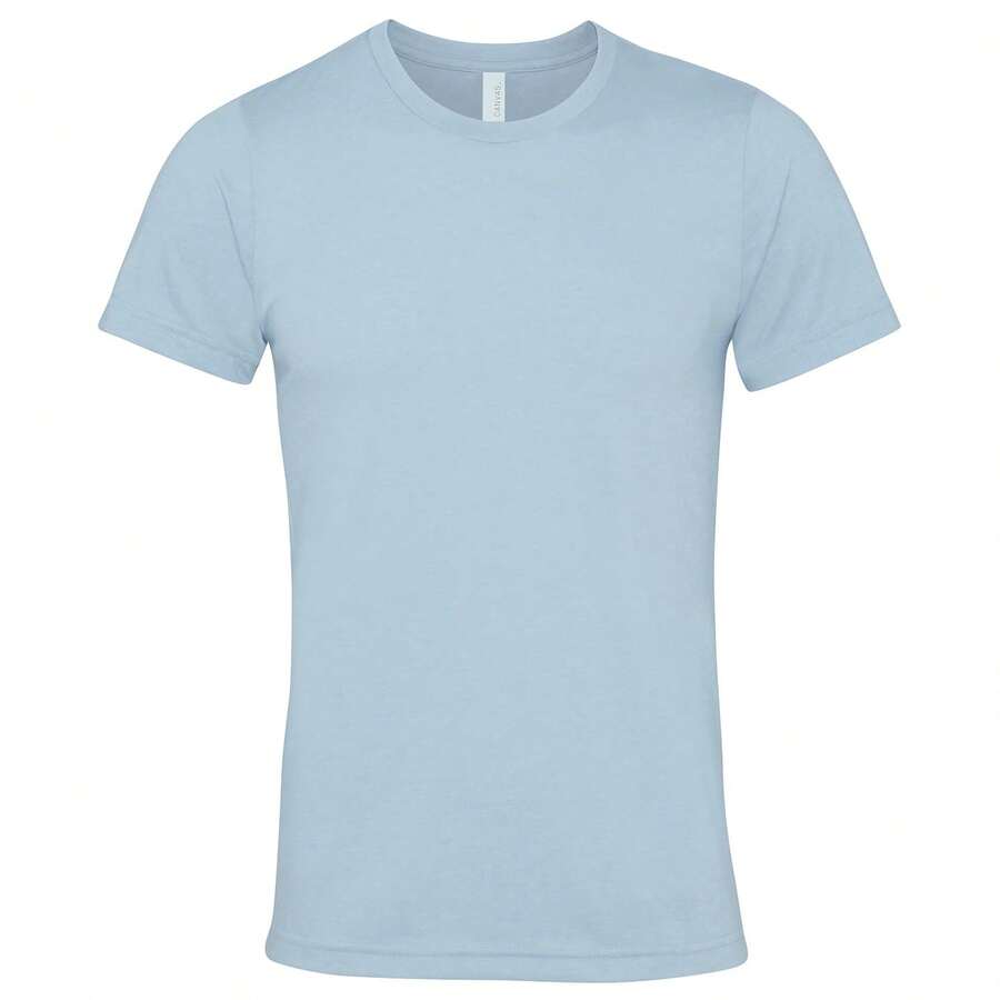 Bella + Canvas Unisex Adult Jersey Crew Neck T-Shirt - 100% Airlume Combed Ringspun Cotton - 145gsm - (RW8499) - 霧霾藍 - 查看 1