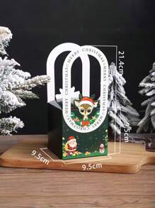 4pcs Christmas Apple Packaging Boxes, Gift Boxes For Candy, Presents, Decorations, Holiday Supplies - Multicolor - View 7