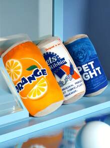 1 juguete de peluche con forma de botella de bebida de material de poliéster, juguete para perro, juguete interactivo para morder, juguete para lanzar para perro, juguete para morder audible para perro