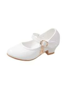 Girls High Heel Princess Shoes, Korean Version Crystal Performance Children Casual Shoes, Spring Autumn