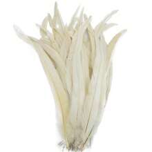 20 piezas Plumas de gallo artificiales de 25-45 cm para accesorios de decoración del hogar, ropa de boda DIY y complementos para el cabello