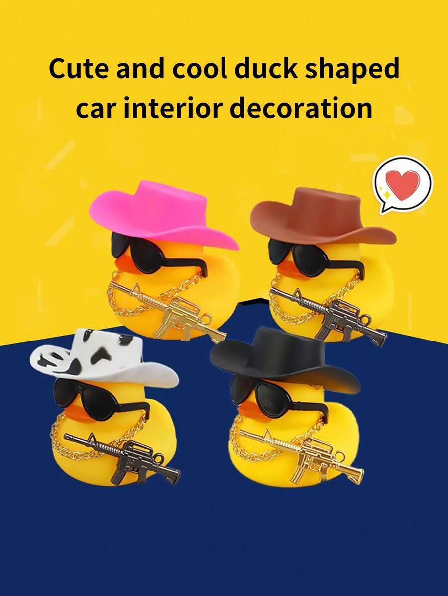 1 Phụ kiện trang trí nội thất xe hơi hình con vịt dễ thương & ngầu - Nhiều màu - Xem 1