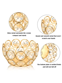 20 Pcs Tea Light Candle Holders Votive Candle Holders Crystal Tealight Holder Bowl Candle Stands Decorative Jewel Candle Centerpiece For Wedding Party Home Table Decor,Halloween And Decorations - Two colors - View 8