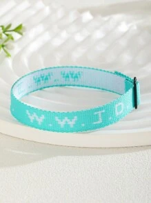6pcs WWJD Letter Embroidered Woven Tassel Bracelets, "What Would Jesus Do?" Jacquard Woven Cuff Bracelets, Inspirational Christian Accessories Suitable For Girls, Boys, Teens - Multicolor - View 9