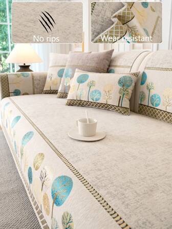 1pc 4-Season Universal Sofa Cushion Cover, Modern Minimalist, Dust-Proof, Anti-Slip, Washable, Warm, Colorfast, Pet-Friendly, Fits Bedroom, Office, Living Room, L-Shaped Sofa 1/2/3/4 Seater