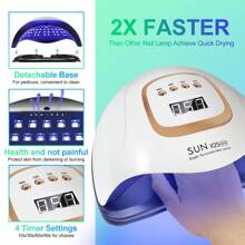 LIMEGIRL 81 LED Nail Lamp Or Gel Nail Quick Curing Dryer, With 81 LED Beads And 4 Timers, Professional UV Light, Suitable For Home Nail Salons - EU C Type Plug(220-240V) - View 5