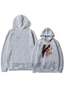 Statue Of Knees Sweatshirt 100% Cotton Unisex Cold Weather Top - Fast Shipping - Xám - Xem 2