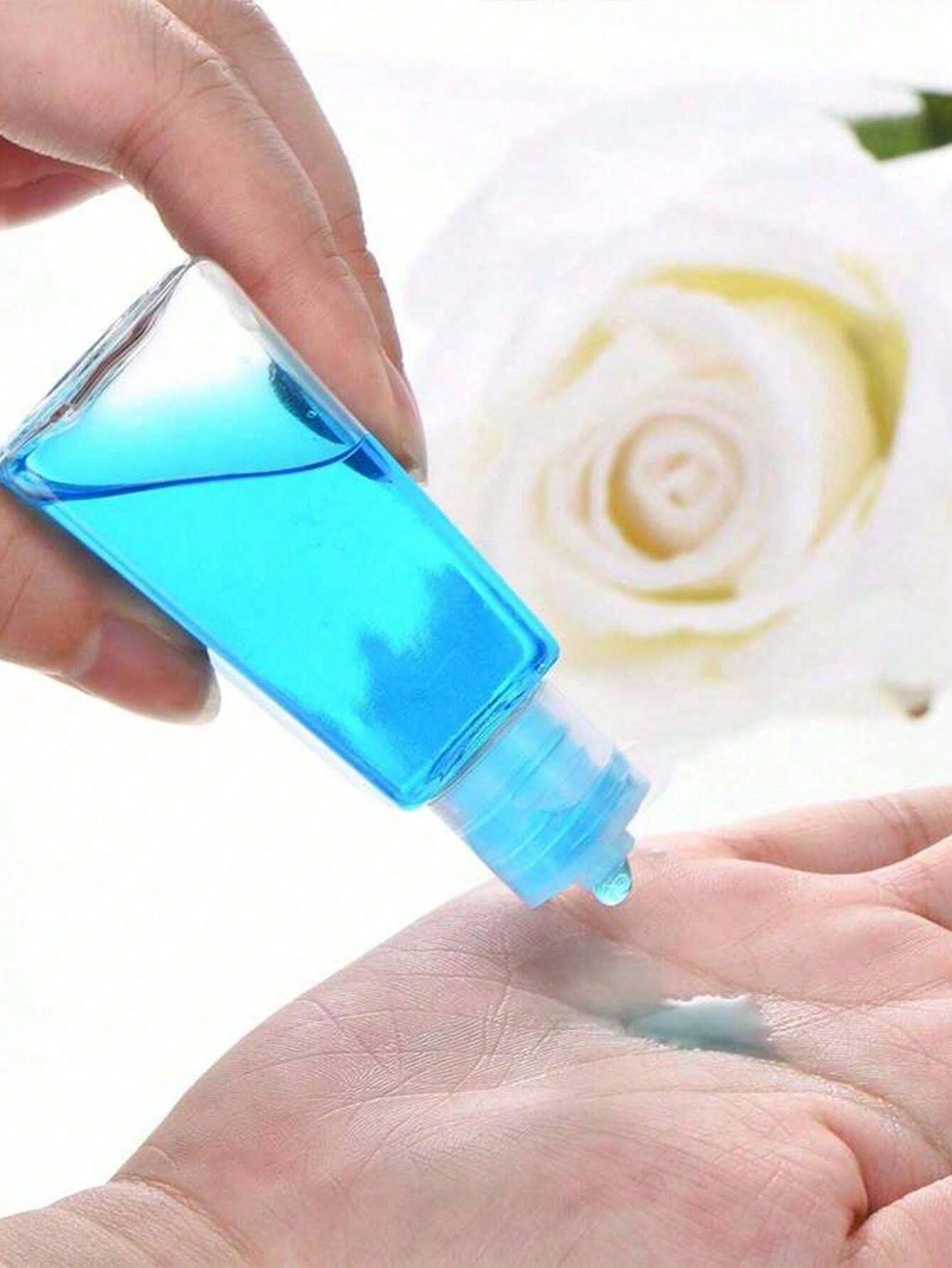 6pcs 10ml/20ml/30ml Squeezable Flip Cap Travel Bottles, Semi