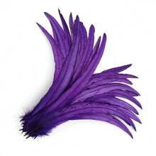 20 piezas Plumas de gallo artificiales de 25-45 cm para accesorios de decoración del hogar, ropa de boda DIY y complementos para el cabello