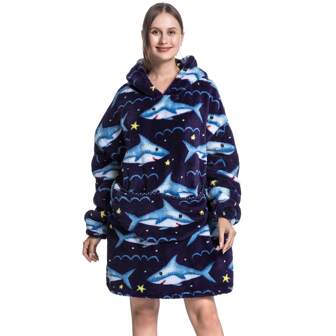 Copertina con cappuccio indossabile per adulti, copertina con cappuccio per donne, copertina morbidissima e calda indossabile come felpa per donne, uomini e adulti, regalo per signore
