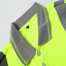 反光建筑反光Polo衫，环卫工人速干T恤