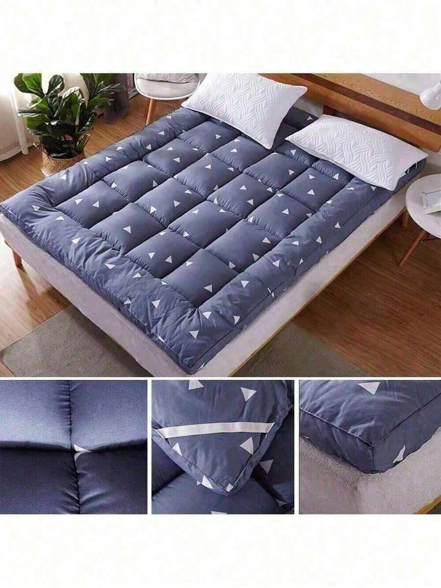 Thick Mattress Pad Quilted Cooling Mattress Topper Cover Breathable