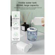 Automatic Foaming Soap Dispenser - USB Rechargeable, 400ml Large Capacity, Wall-Mounted & Tabletop Dual Use, Lead-Free ABS Plastic Material, Suitable For Bathrooms, Kitchens In Homes, Hotels, Schools And Public Places, Essential For Halloween And Christmas! Home Bathroom Decor Fall Decor Back To School - Black - View 11