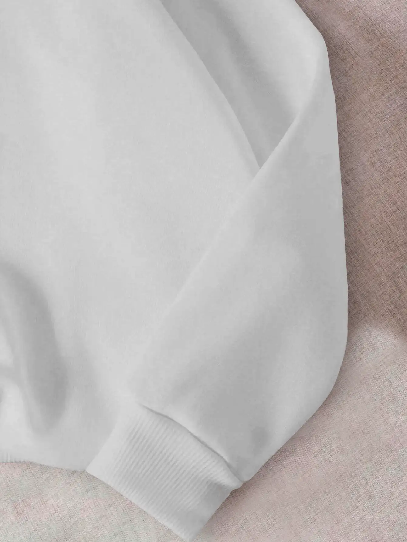 Sweatshirt Round Neck Casual Cotton Printed Intense Feelings Various Colors - trắng - Xem 3