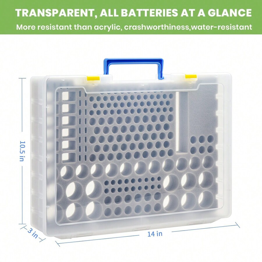 Battery Organizer Storage Holder Batteries Case Containers Box With