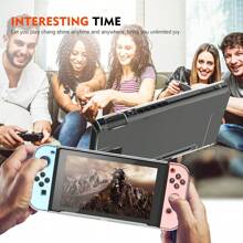 Dockable Clear Case For Switch, FANPL Protective Case Cover For Switch And Joy Con Controller- Crystal Clear - 透明的 - 查看 9