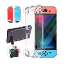 Dockable Clear Case For Switch, FANPL Protective Case Cover For Switch And Joy Con Controller- Crystal Clear - 透明的 - 查看 1