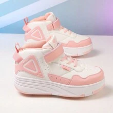 Patines de ruedas para adolescentes, zapatos desmontables de 4 ruedas, adecuados para correr y patinaje sobre hielo