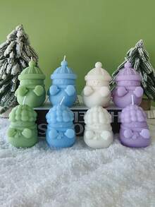 1pc Người tuyết Giáng sinh Nướng Lửa Nến Thơm Đạo cụ Chụp Đồ trang trí Sáng tạo Quà tặng Ngày lễ - Nhiều màu - Xem 2