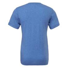 Canvas Mens Triblend Crew Neck Plain Short Sleeve T-Shirt - 50% Polyester/25% Cotton/25% Rayon - (BC2596) - Royal Blue - View 2