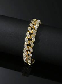 1 Stück Fußkette mit Strass im Hip-Hop-Stil für Frauen