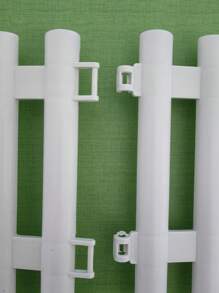 4 piezas/6 piezas/12 piezas/24 piezas Cercas de plástico PVC, para decorar jardines, césped, villas, patios, granjas, huertos, paisajes exteriores, etc.