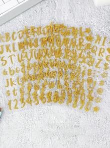 800 pezzi/10 fogli Lettere adesive dorate, Adesivi lucidi per lettere e numeri da 1 pollice, Impermeabili, Per artigianato fai-da-te, Arti, Decorazione, Cartelloni, Regali