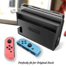 Dockable Clear Case For Switch, FANPL Protective Case Cover For Switch And Joy Con Controller- Crystal Clear - 透明的 - 查看 2