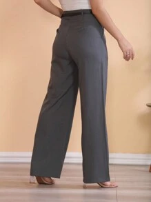 Women Pants - 深灰色 - 查看 6