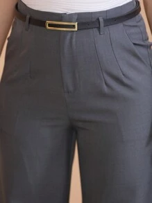 Women Pants - 深灰色 - 查看 3