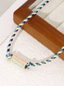1 st. Boheems kruis, zon, boze oog hart, zeshoekige pilaar letter hanger handgemaakte kralenketting dames dagelijkse vakantie accessoires funky sieraden - Veel kleurig - Bekijken 10