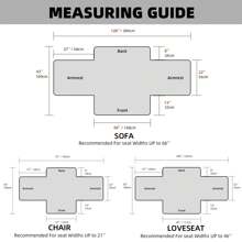 1/2/3 Quilted Sofa Covers Couch Reversible Throw Sofa Set Slipcover Waterproof 1+2+3 Seater Sofa Cover Pet Protector Throw Waterproof Sofa Couch Cover 3pcs Protector - 駝色 - 查看 5