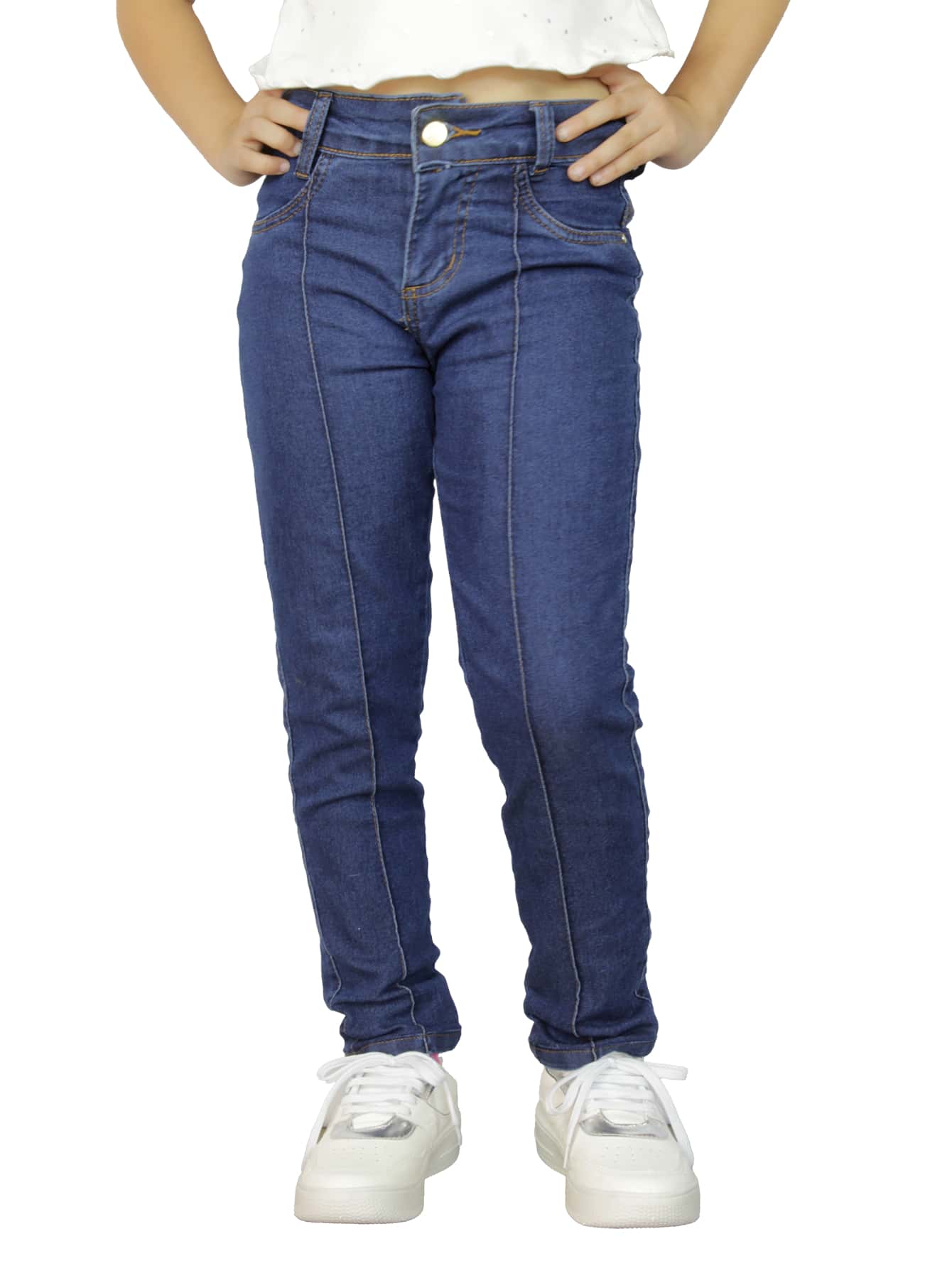 Girls' Jeans For Young Girls - Màu xanh lam - Xem 1